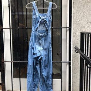 Madewell Trendy Denim Tie-back Jumpsuit